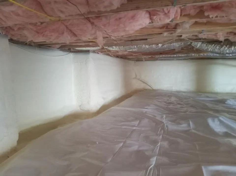 Crawl space encapsulation with closed-cell spray foam for Flat Roof Repair in Globe